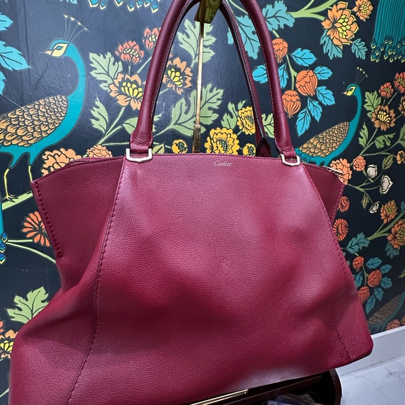 Cartier C de Cartier Tote – Burgundy Grained Calfskin – 2016 - Picture 5 of 16